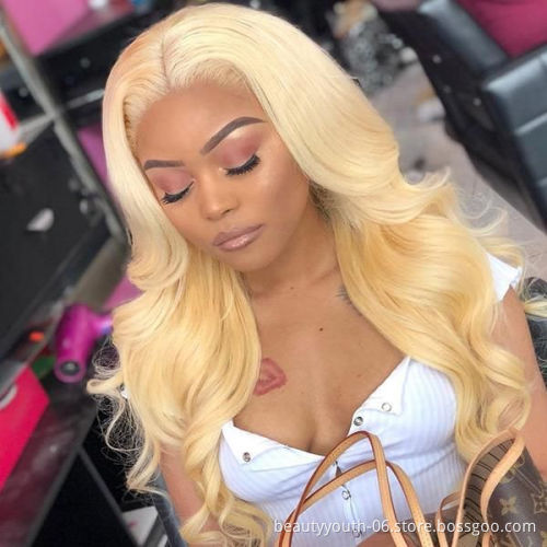 Beauty Youth Wholesale 613 Blonde Hair Weave Bundles Virgin Brazilian Human Hair 613 Bundles With Frontal Closure